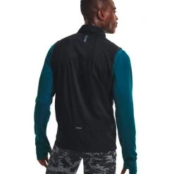 Under Armour Gilet Outrun The Storm Uomo Nero