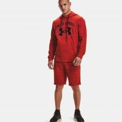 Under Armour Pantaloncini Rival Terry Uomo Rossi