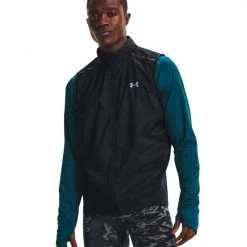 Under Armour Gilet Outrun The Storm Uomo Nero