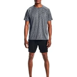 Under Armour T-Shirt Tech 2.0 5c Uomo Pitch Gray/Black