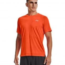 Under Armour T-shirt Streaker Uomo Blaze Orange / Reflective