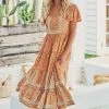 Jaase Apricot Print Isabella Maxi Dress