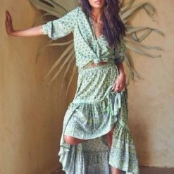 Jaase Ella Print Dewdrop Skirt